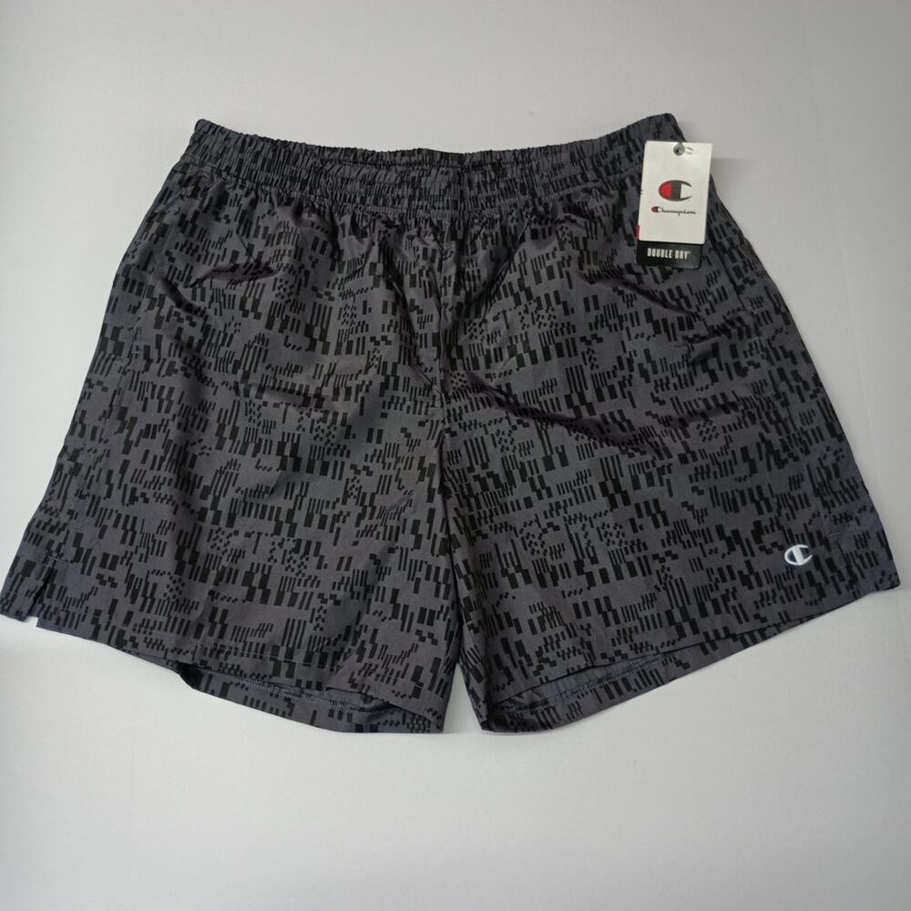 Champion Nineiron Woven Shorts Men's XL Gray Double Dry Quick Dry Moisture Wick